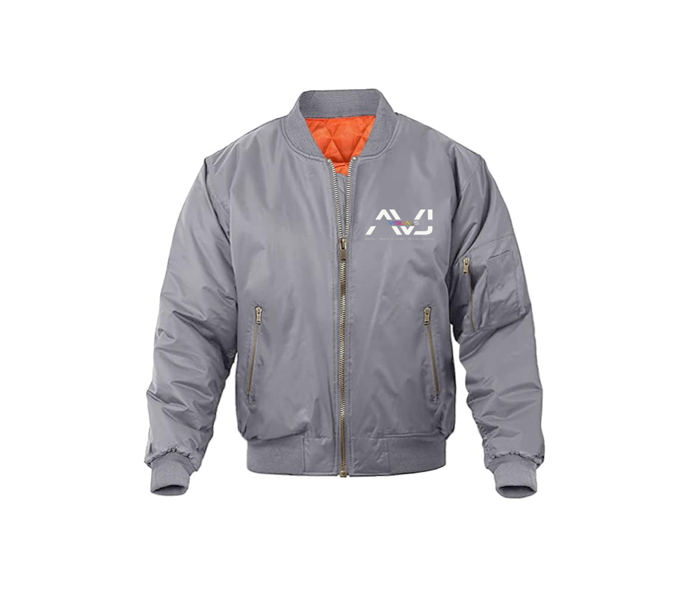 AVJ - bomber jacket front and back Logo embroidered