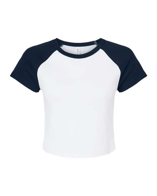 Custom Embroidered Micro Rib Raglan Baby Tee