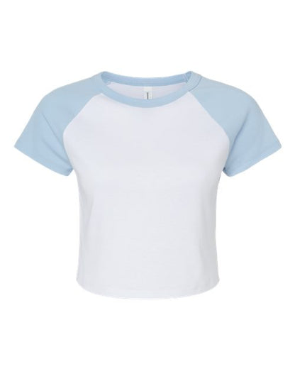 Custom Embroidered Micro Rib Raglan Baby Tee