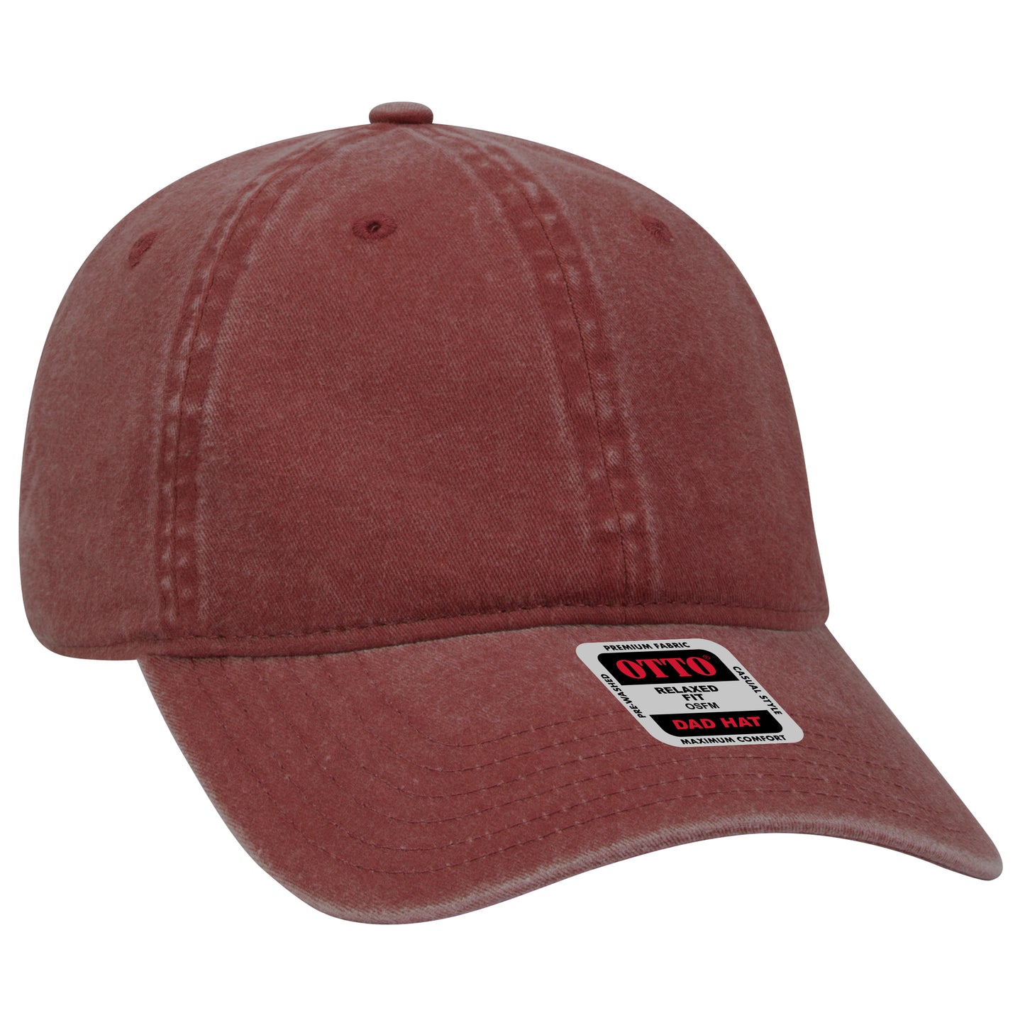 OTTO CAP 6 Panel Low Profile Dad Hat - Garment Washed