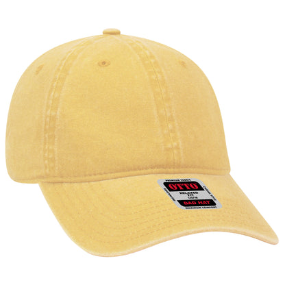 OTTO CAP 6 Panel Low Profile Dad Hat - Garment Washed