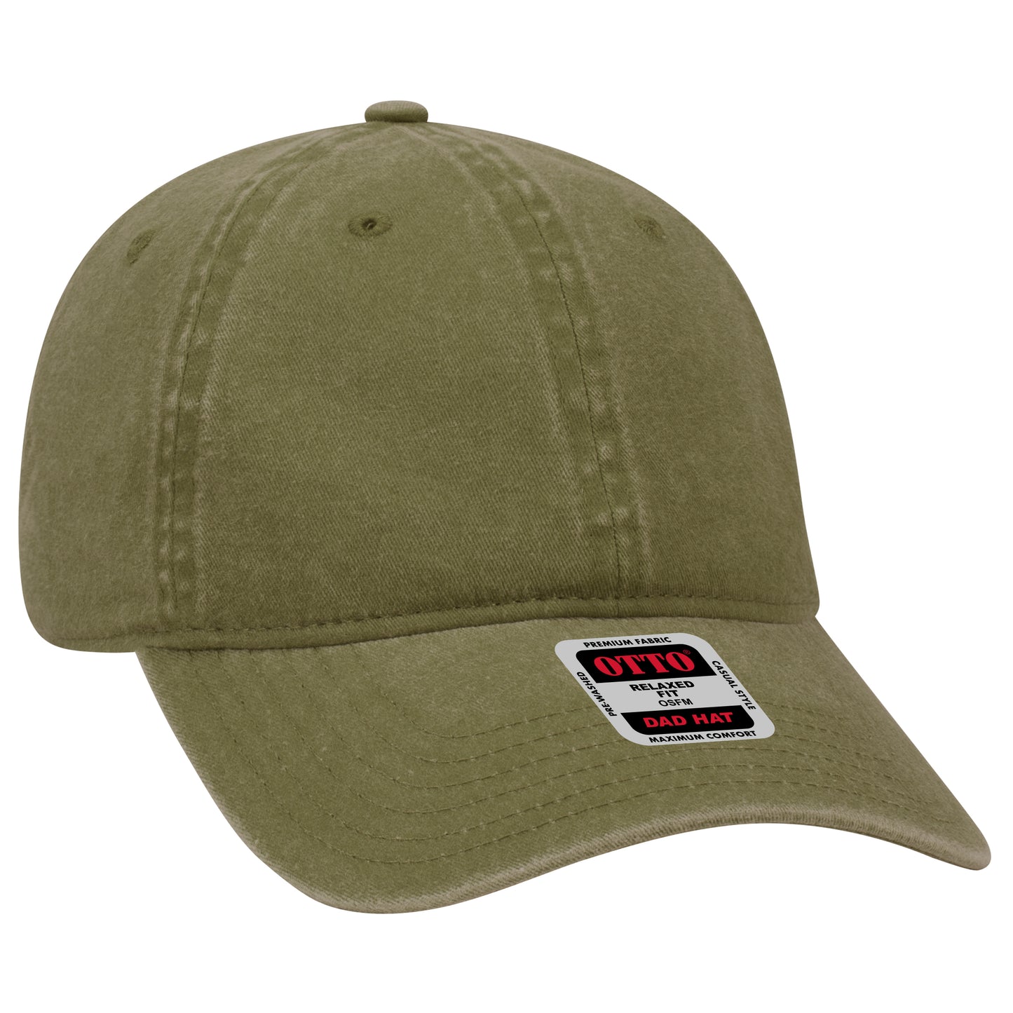 OTTO CAP 6 Panel Low Profile Dad Hat - Garment Washed