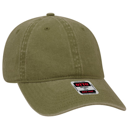 OTTO CAP 6 Panel Low Profile Dad Hat - Garment Washed