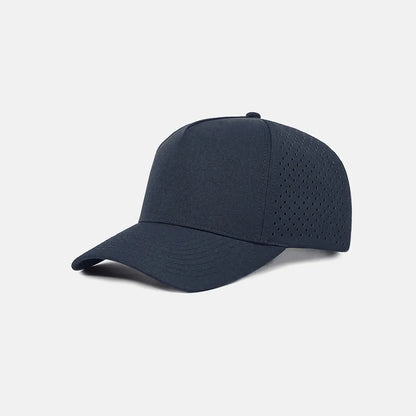 Foremost Blank Laser Perforated 5 Panel Performance Snapback Golf Hat