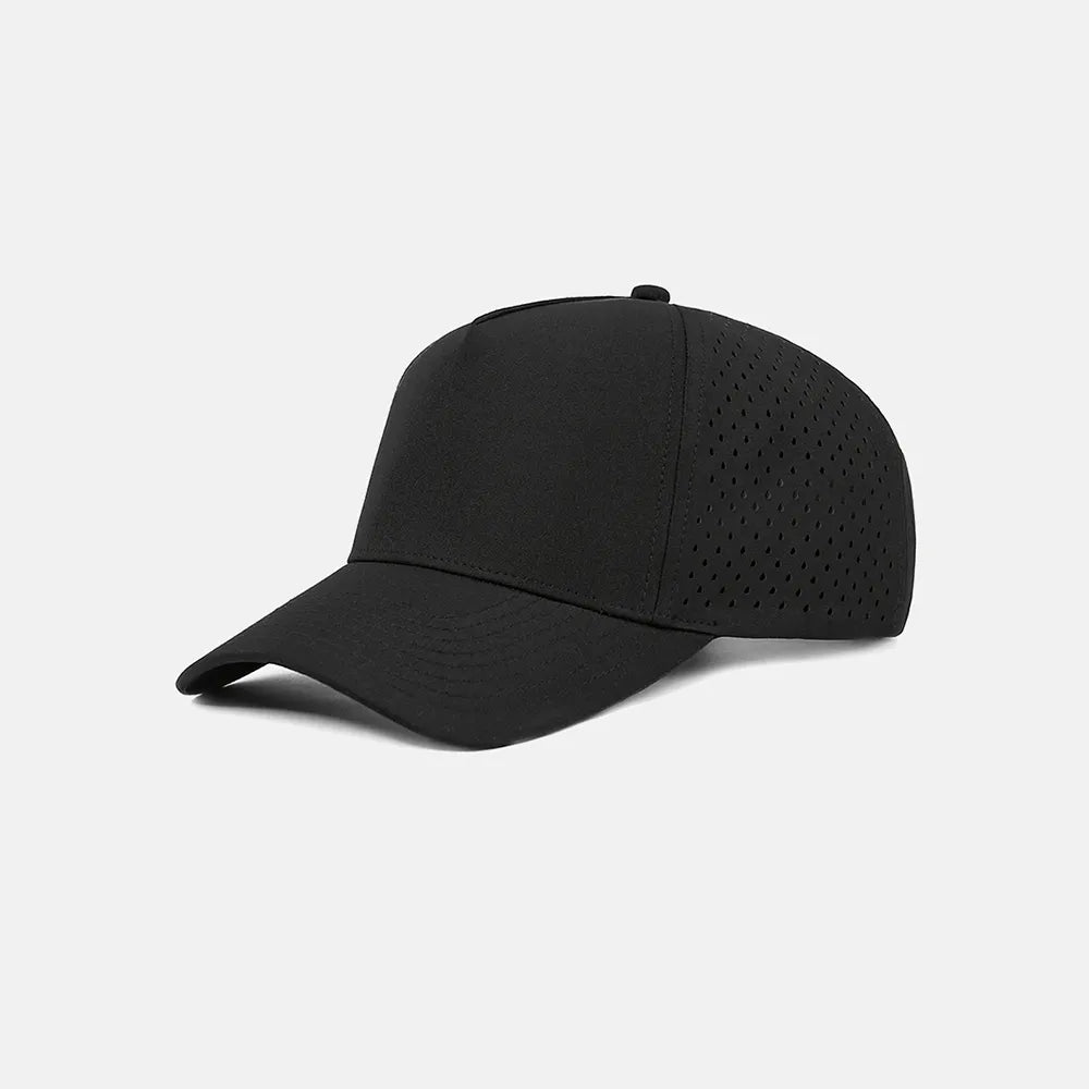 Foremost Blank Laser Perforated 5 Panel Performance Snapback Golf Hat
