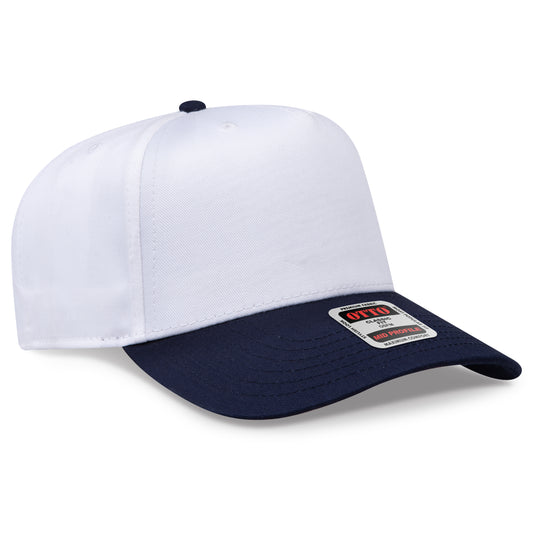 OTTO CAP 5 Panel Mid Profile Baseball Cap - Crown Split