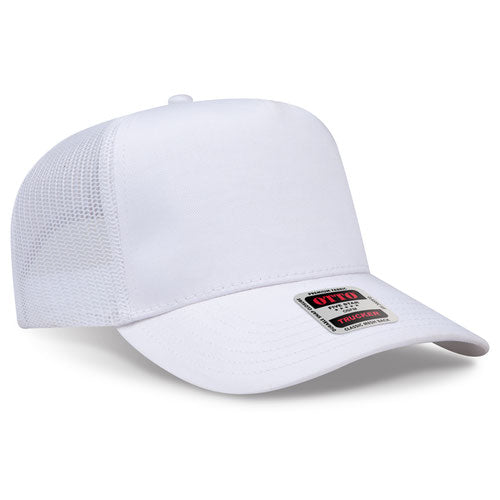 OTTO CAP 5 Panel Mid Profile Mesh Back Trucker Hat
