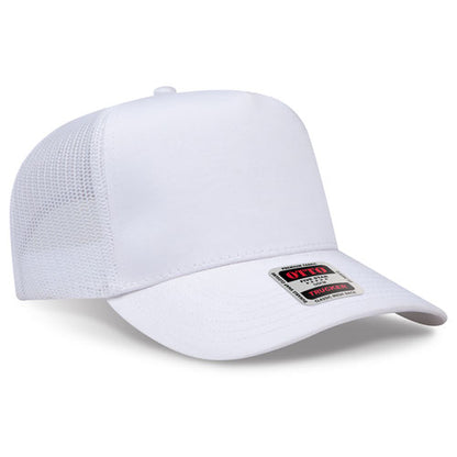 OTTO CAP 5 Panel Mid Profile Mesh Back Trucker Hat