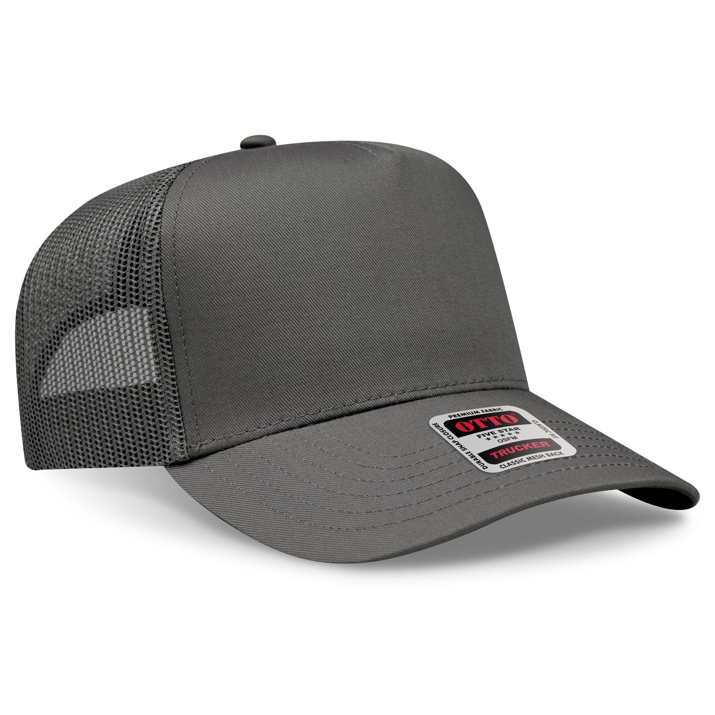 OTTO CAP 5 Panel Mid Profile Mesh Back Trucker Hat