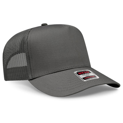 OTTO CAP 5 Panel Mid Profile Mesh Back Trucker Hat