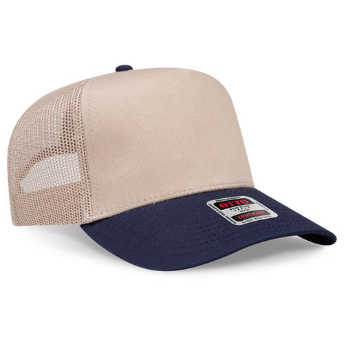 OTTO CAP 5 Panel Structured Trucker Hat - Crown Split