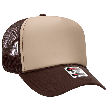 OTTO CAP 5 Panel Foam Trucker Hat - Front Split