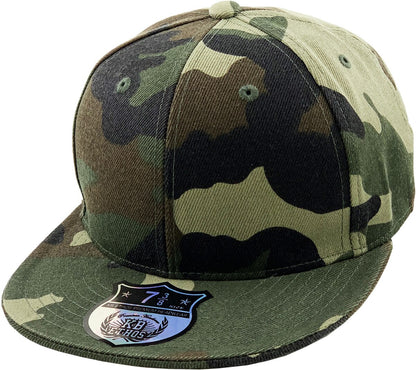 KBETHOS Original 6 Panel Flat Brim True-Fit Fitted Cap