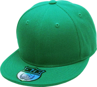 KBETHOS Original 6 Panel Flat Brim True-Fit Fitted Cap