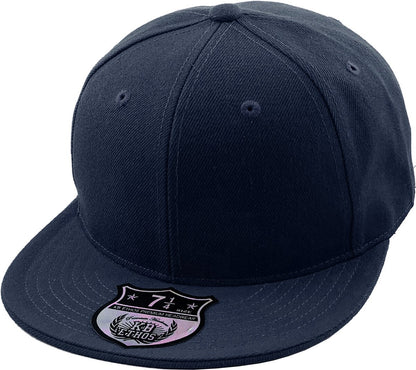 KBETHOS Original 6 Panel Flat Brim True-Fit Fitted Cap