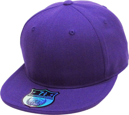 KBETHOS Original 6 Panel Flat Brim True-Fit Fitted Cap