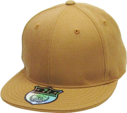 KBETHOS Original 6 Panel Flat Brim True-Fit Fitted Cap