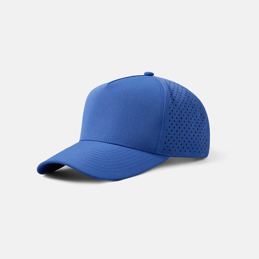 Foremost Blank Laser Perforated 5 Panel Performance Snapback Golf Hat
