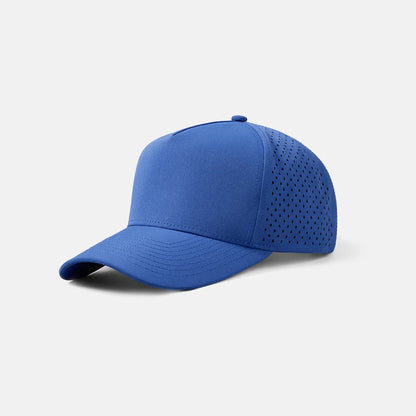 Foremost Blank Laser Perforated 5 Panel Performance Snapback Golf Hat