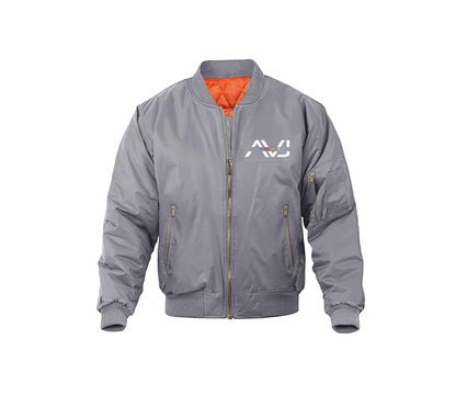 AVJ - bomber jacket front and back Logo embroidered