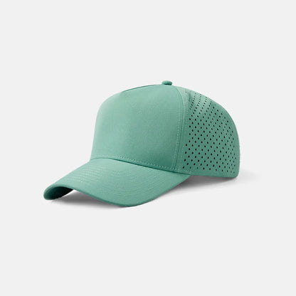 Foremost Blank Laser Perforated 5 Panel Performance Snapback Golf Hat