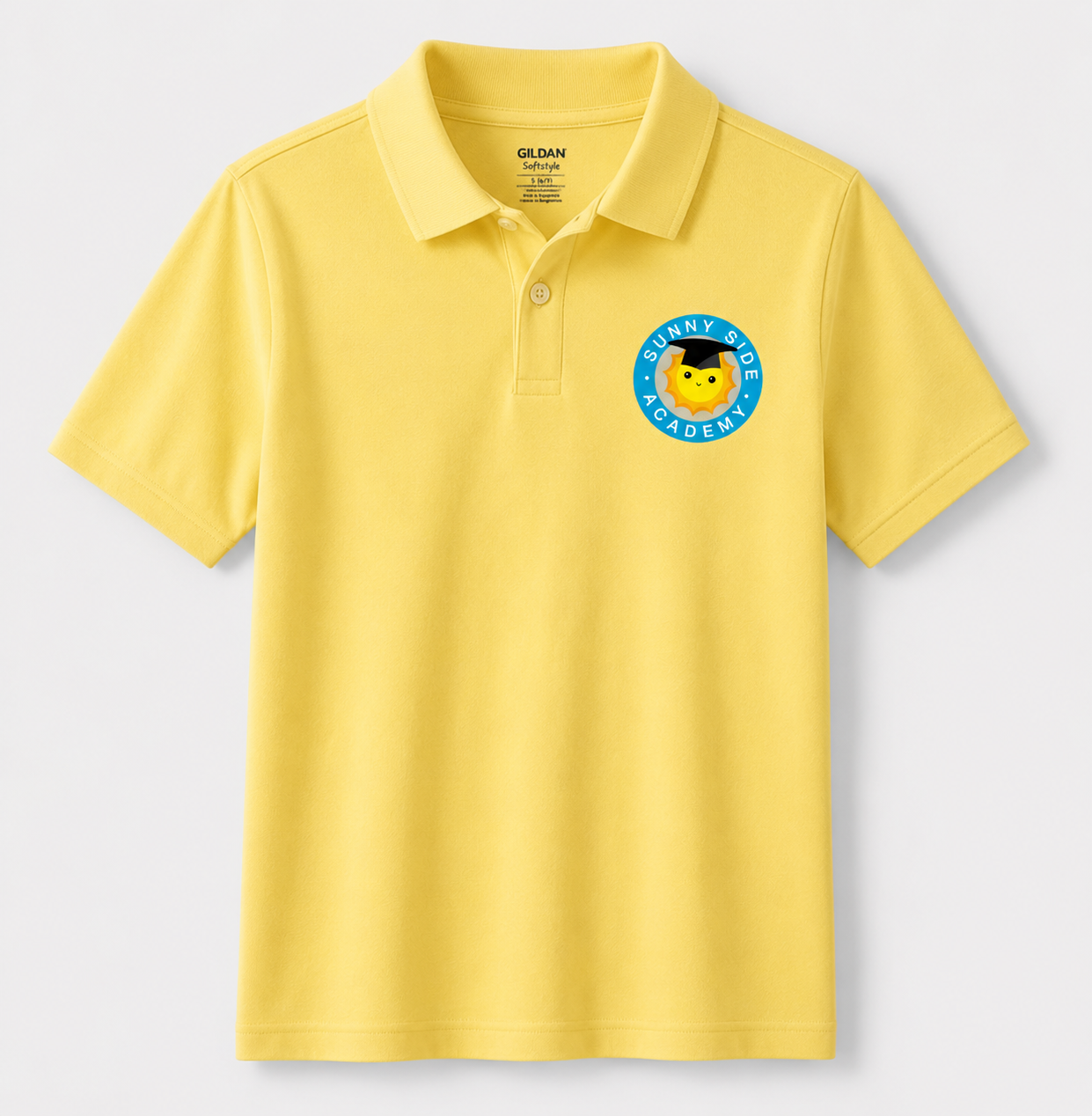 Sunnyside Academy Boys Uniform Piqué Polo Shirt - Yellow