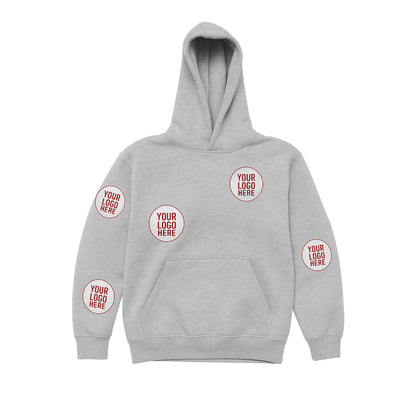 Custom Embroidered 5-Spot Logo Hoodie